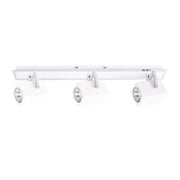 Italux Mateo plafoniera 3 luci GU10 LED bianco/cromo