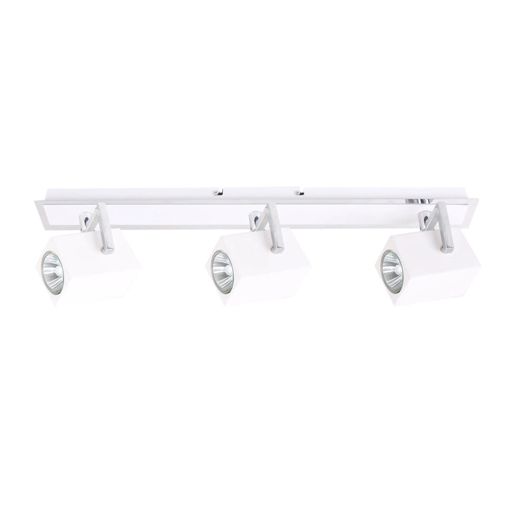 Italux Mateo plafoniera 3 luci GU10 LED bianco/cromo