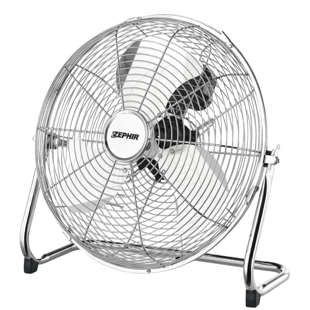 Zephir ventilatore da terra cromato pf35cr 70w con 3 pale in alluminio