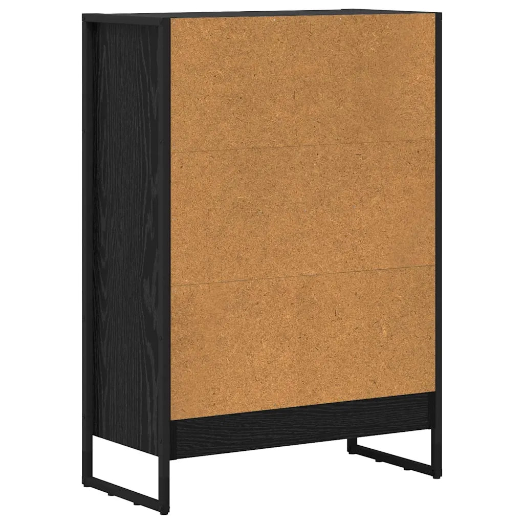 Armadio per Libri Rovere Nero 60 x 30 x 86,5 cm 886384
