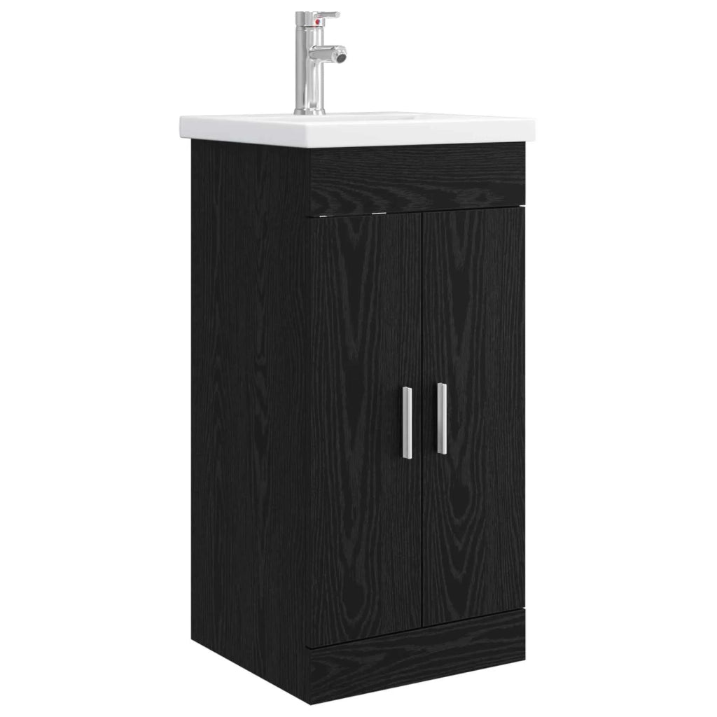 Mobile da bagno con lavabo Rovere Nero 42 x 40 x 84,5 cm 890673