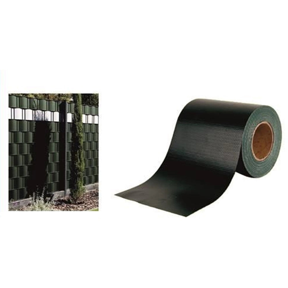 Trade Shop - Frangivista Rotolo Verde Pvc Per Balconi Ringhiere Recinzioni Protezione 19cmx35mt 06267 -