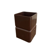 Manicotto quadro femmina - femmina : Colore - Marrone, Diametro - 80x80