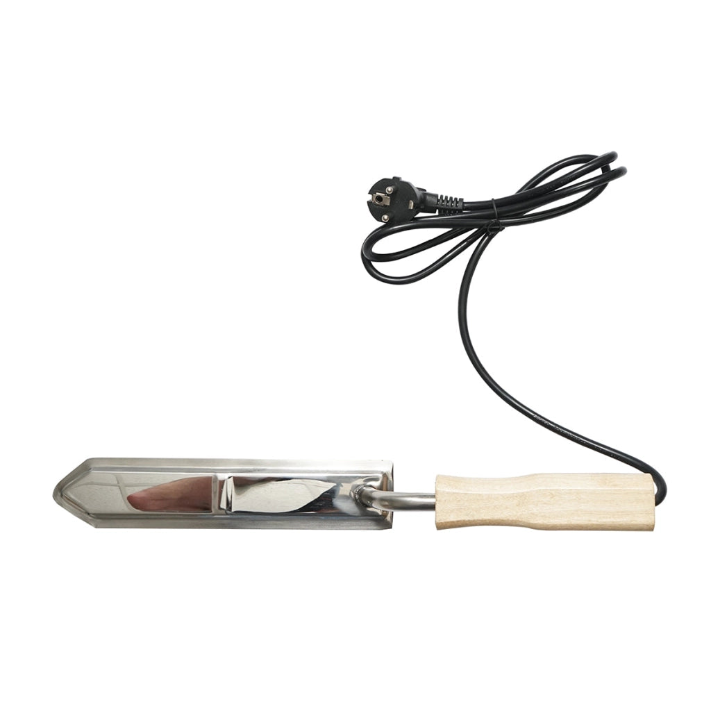 Coltello elettrico in acciaio inox per apertura 250mm