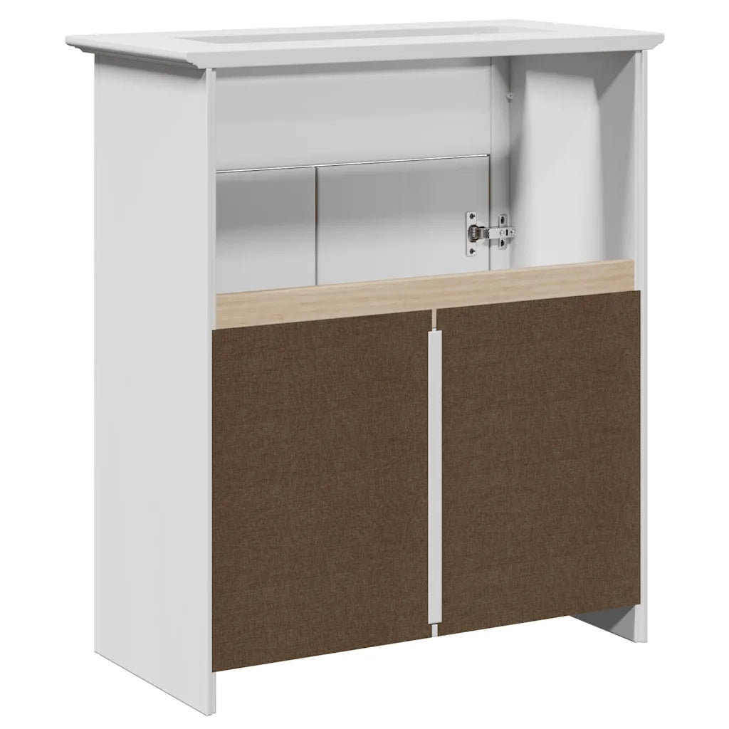 Mobile Lavabo da Bagno BODO Bianco 70x35x80 cm