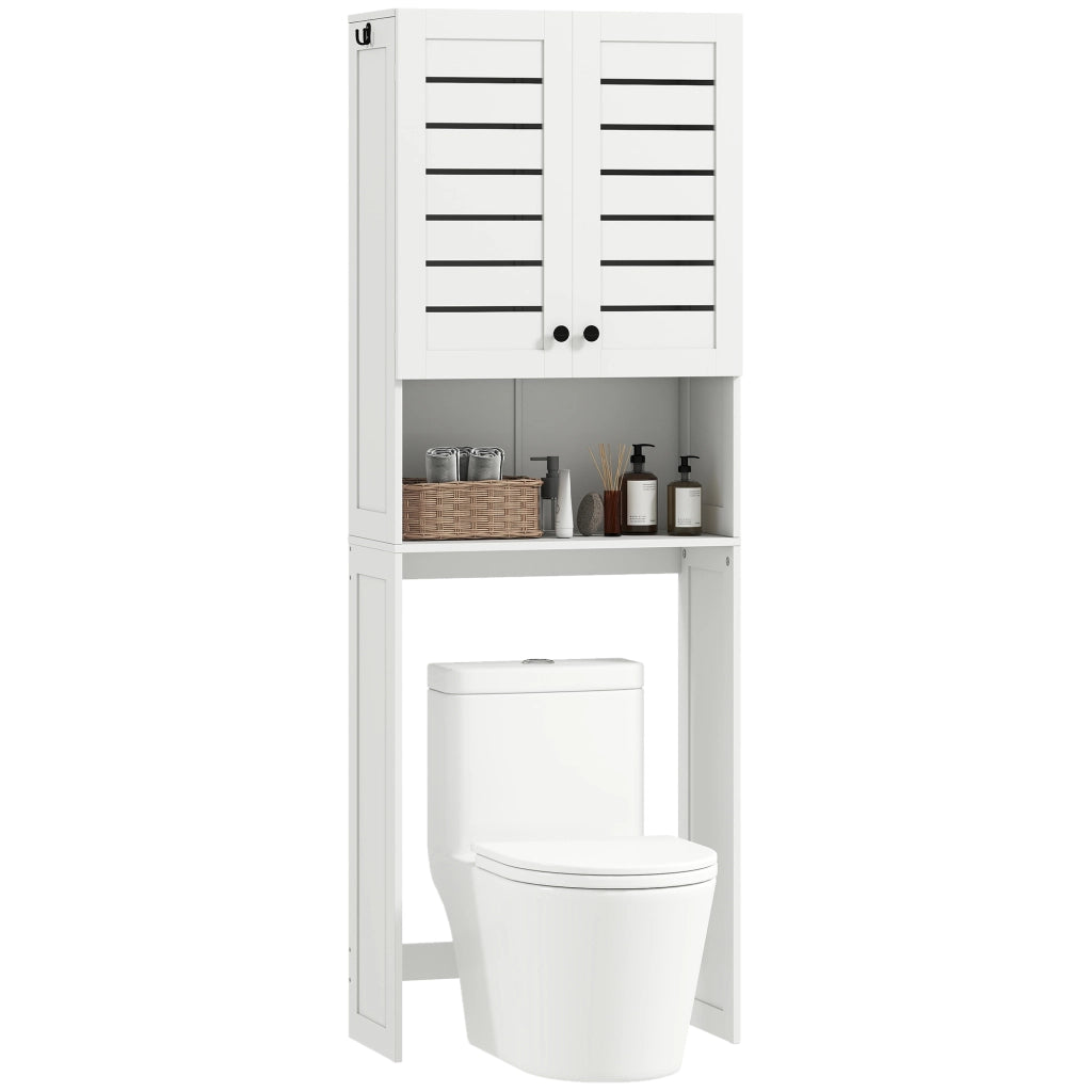 Mobile Bagno Sottolavabo e Lavatrice ¨C Zephmum ¨C Legno Multistrato Bianco 67x31.5x190cm
