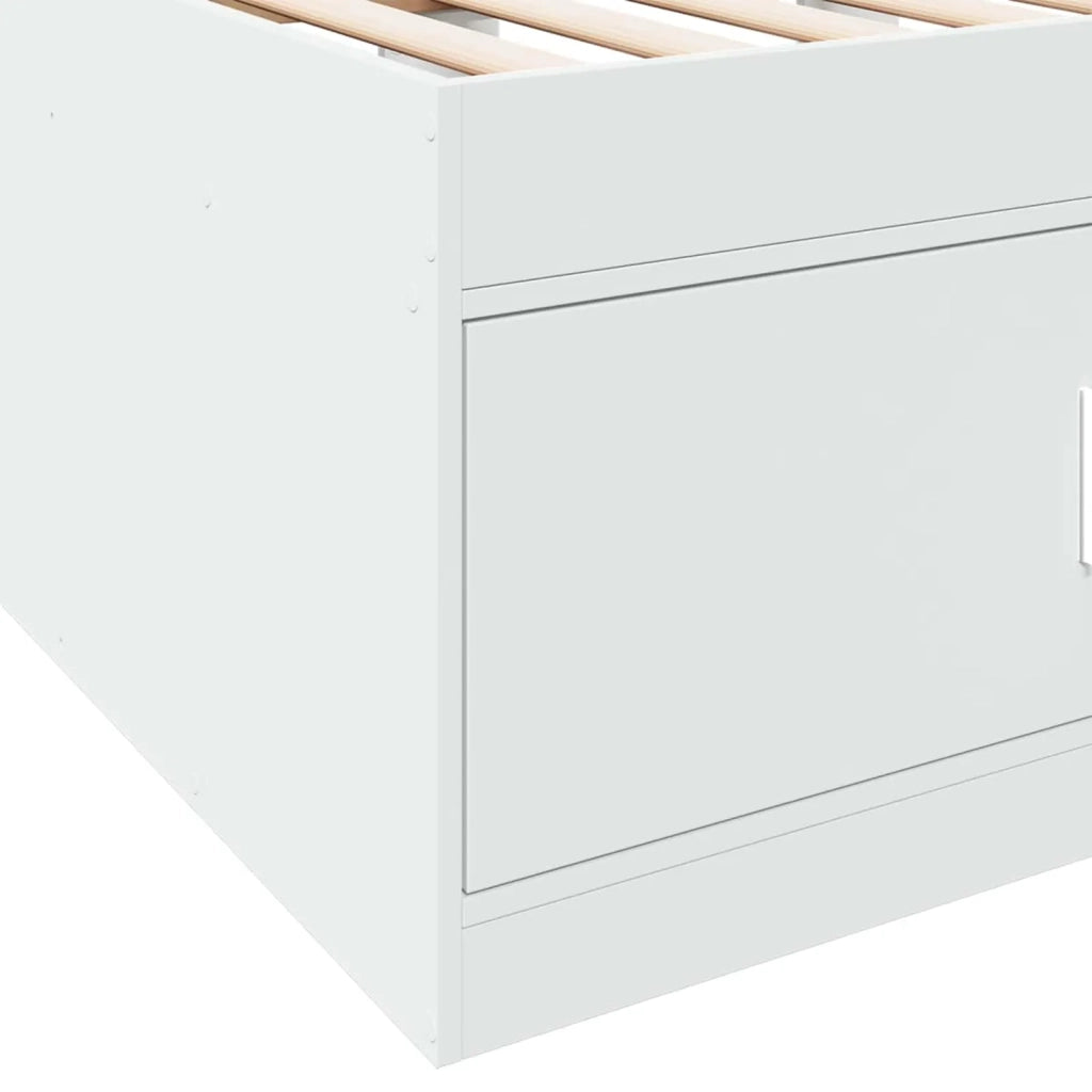 Telaio del letto con storage con cassetto Bianco 80 x 200 cm 3429493