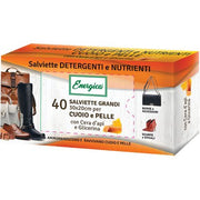 Salviette Detergenti Cuoio e Finimenti Energica 40 Pezzi
