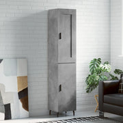 Credenza Grigio Cemento 34,5x34x180 cm in Legno Multistrato 3200149