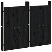 Ante da Cucina da Esterno MEPPEL 2 pz Nere 50x9x82cm Legno Massello di Pino CFW8230734