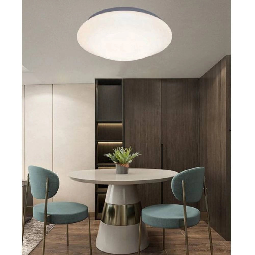 Trade Shop - Plafoniera Da Soffitto Bianca 12 Watt 24 Led Small Luce 3000k 4000k 6500k C-01-s - -bianco Caldo      -