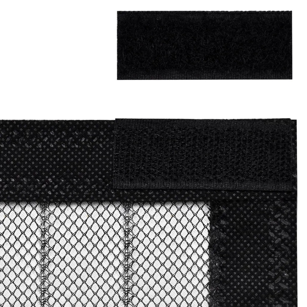 Tende Antimosche 2 pz per Porte con Magneti Nere 200x80 cm CFW3758758