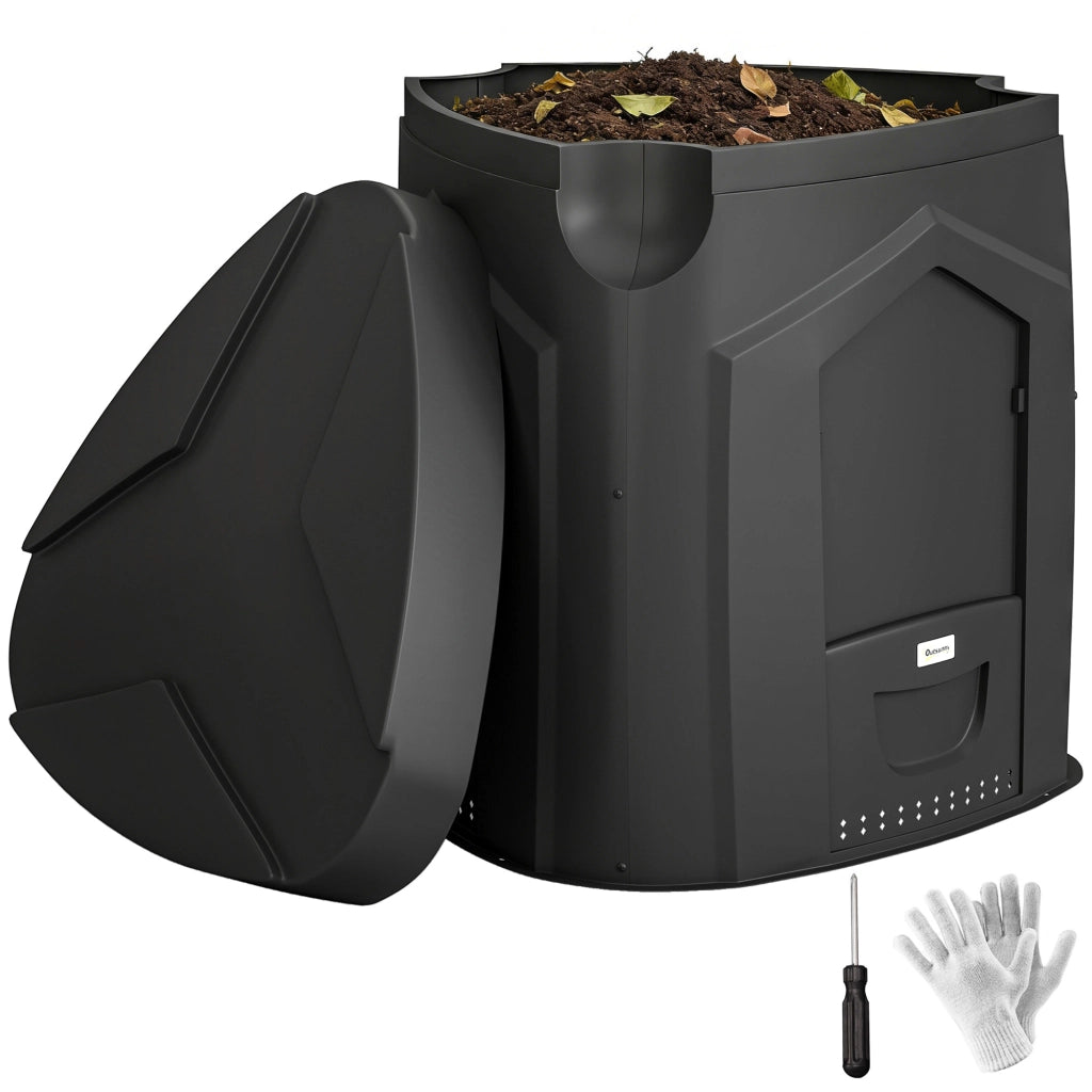 Compostiera Giardino 240L ¨C zephmum ¨C Nero