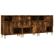 Buffet credenza cassettiera armadio mobile contenitore organizer per cucina soggiorno salotto 3 pezzi 60 x 35 x 70 cm legno ingegnerizzato marrone 02_0037047