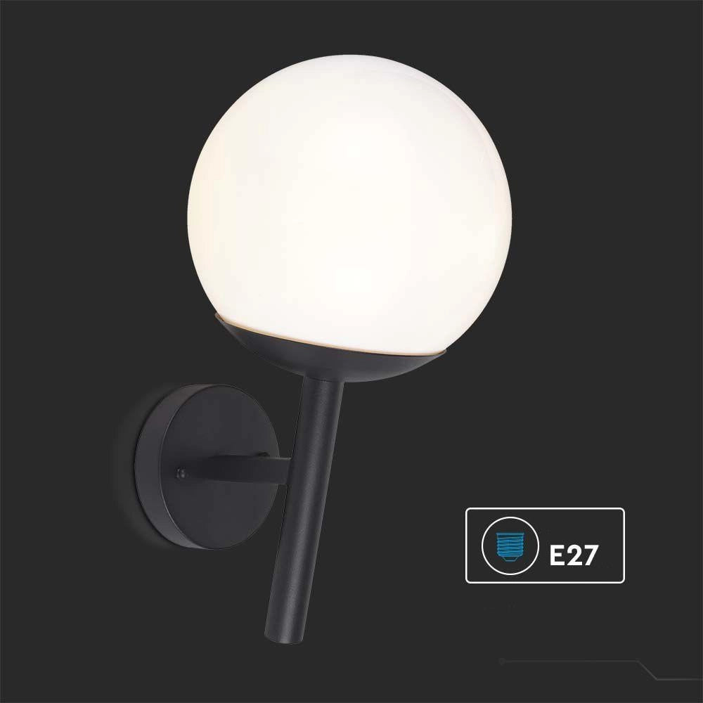 Applique esterna bianco/nero V-TAC E27 IP44 VT-1224