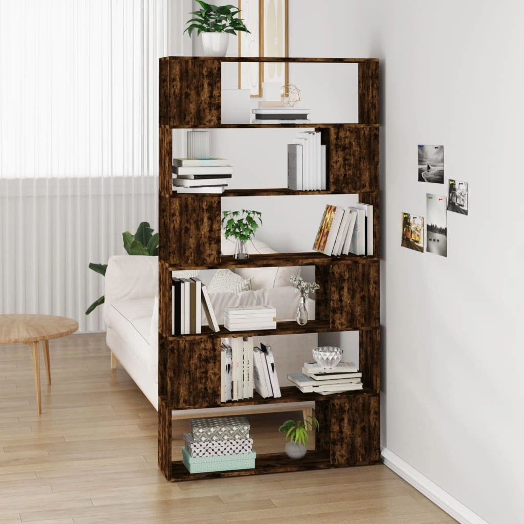 Libreria/Divisorio Rovere Fumo 100x24x188 cmcod mxl 125361