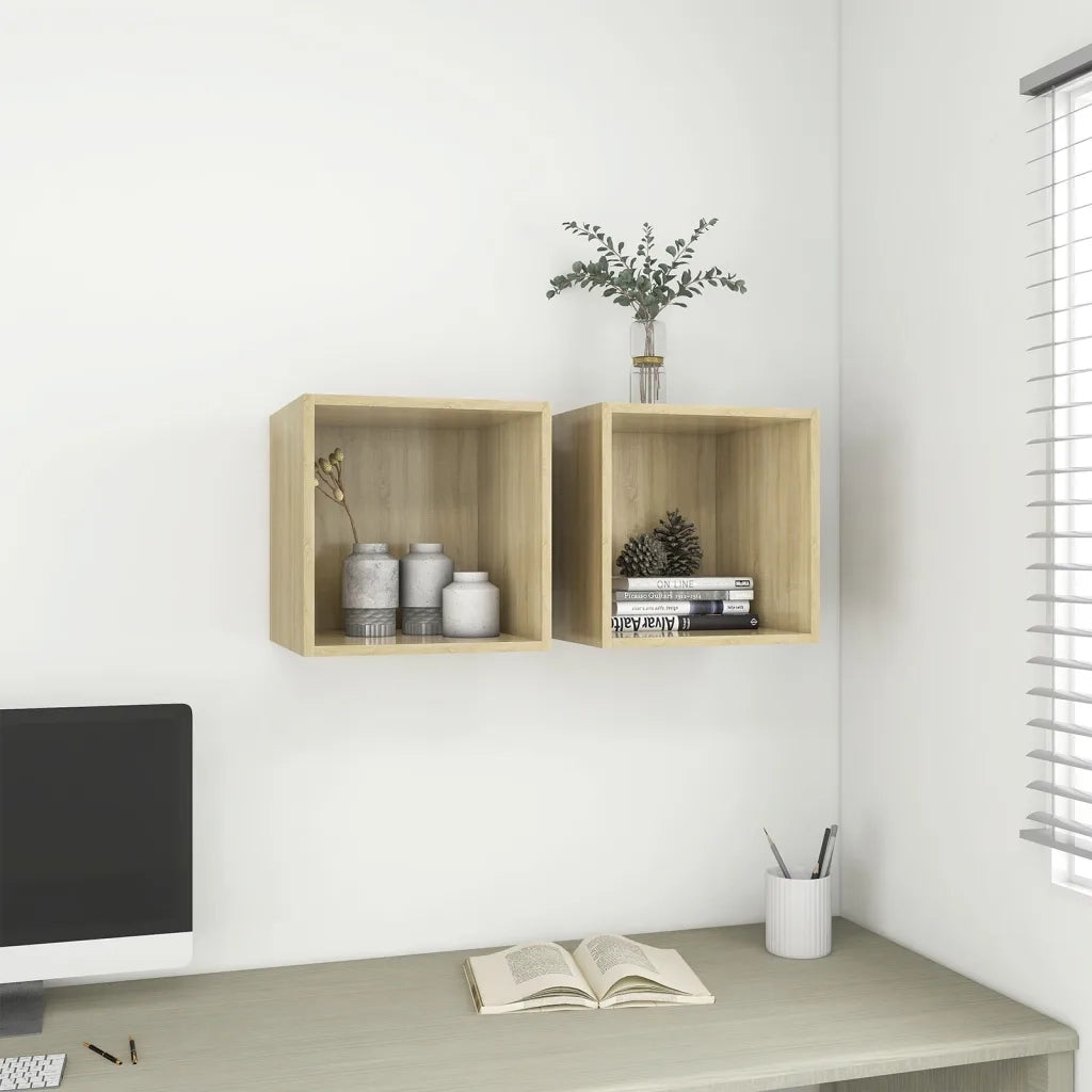 Armadietto a Muro Rovere Sonoma 37x37x37 cm in Truciolato cod mxl 32961