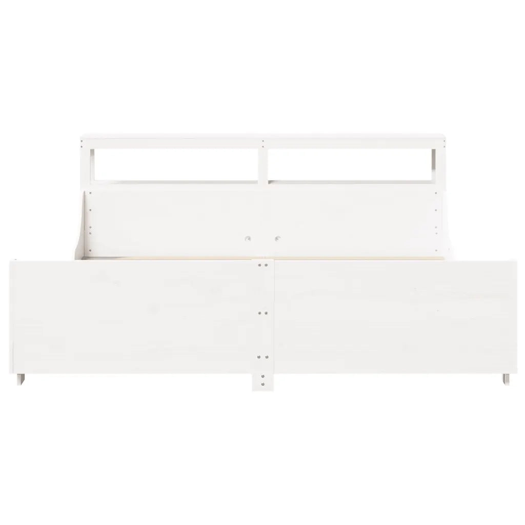 Letto senza Materasso Bianco 180x200 cm Legno Massello di Pino 3306451