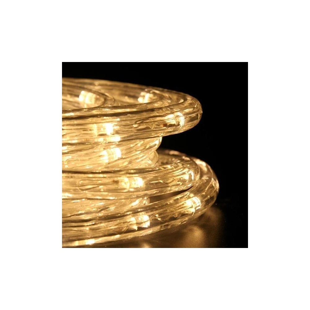 Trade Shop - Tubo Luminoso 216 Led Bianco Caldo 10 Mt 3vie Uso Interno/esterno + Controller -