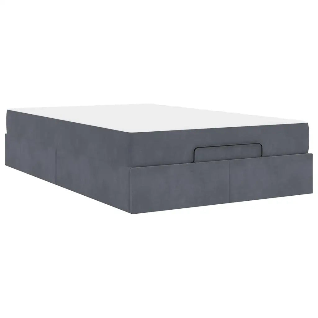 vidaXL Struttura del letto Grigio scuro 140 x 190 cm Velluto