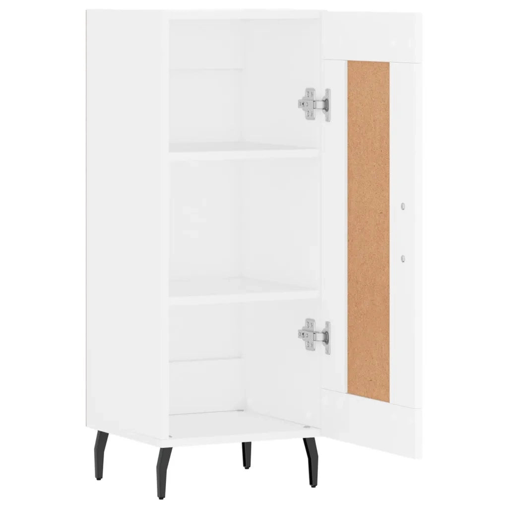 Credenza-Buffet-Armadio da cucina Bianca 34,5x34x90 cm in Legno Multistrato 384121