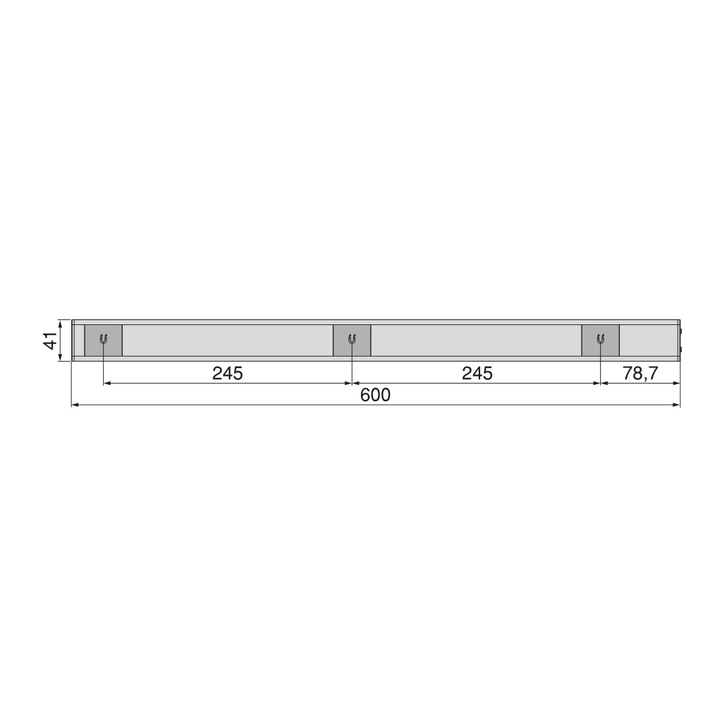 Lampada Led Ricaricabile Sensore di Movimento 600 mm Emuca Kaus