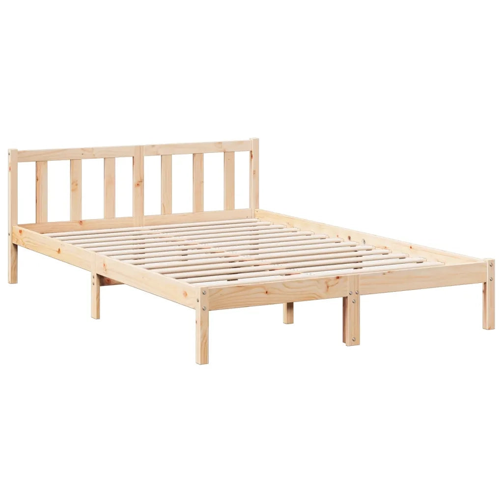 Letto Extra Lungo senza Materasso 140x220cm Legno Massello Pino