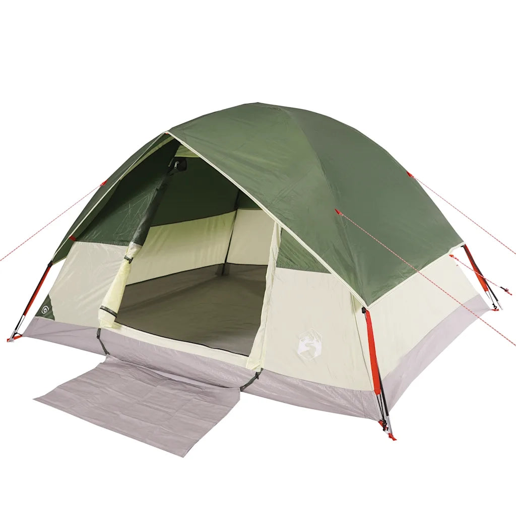 Tenda da Campeggio a Cupola per 6 Persone-Tenda per Escursionismo Verde Impermeabile 902785