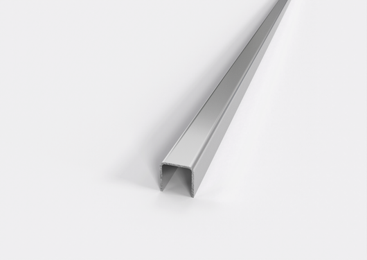 Listello in ACCIAIO. Barra 2.5 m SPESSORE PER MATTONELLA: 10 mm, FINITURA: Opaco, SPESSORE ACCIAIO: 1 mm