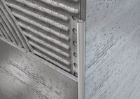 Profilo ALLUMINIO angolo tondo per piastrelle. Barra 2.5 M MISURA H: mm 8, FINITURA: Opaco