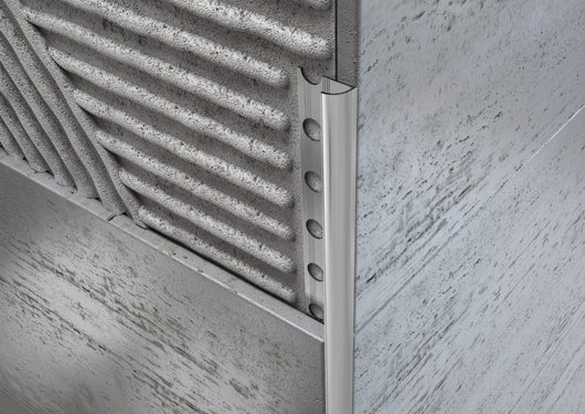 Profilo ALLUMINIO angolo tondo per piastrelle. Barra 2.5 M MISURA H: mm 8, FINITURA: Opaco