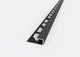 Profilo angolo quadro in ACCIAIO nero opaco. Barra 2.5 M FINITURA: Nero opaco, Spessore mattonella: 12 MM