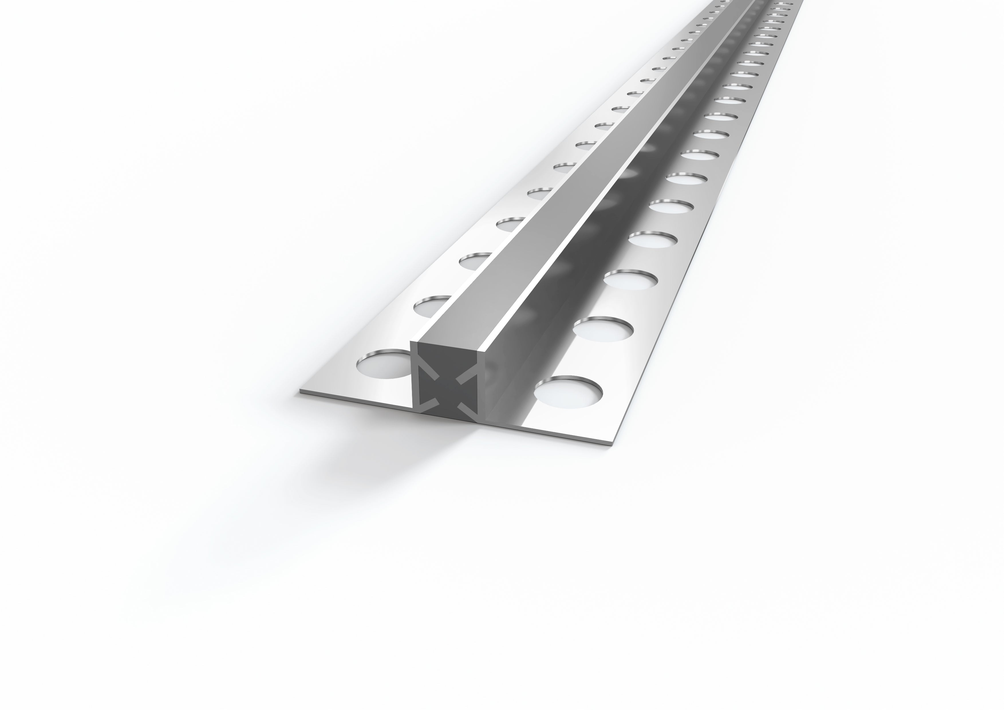 Profilo Giunto Dilatazione in ALLUMINIO per Pavimenti. Barra 2 m SPESSORE PER MATTONELLA: Giunto H 12, Colore silicone: Trasparente