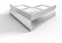 Profilo gocciolatoio per balconi e terrazze in ALLUMINIO "NOR". Lunghezza 2.7 m ARTICOLO: Angolare Esterno NOR, FINITURA: Alluminio Naturale Grezzo da Verniciare