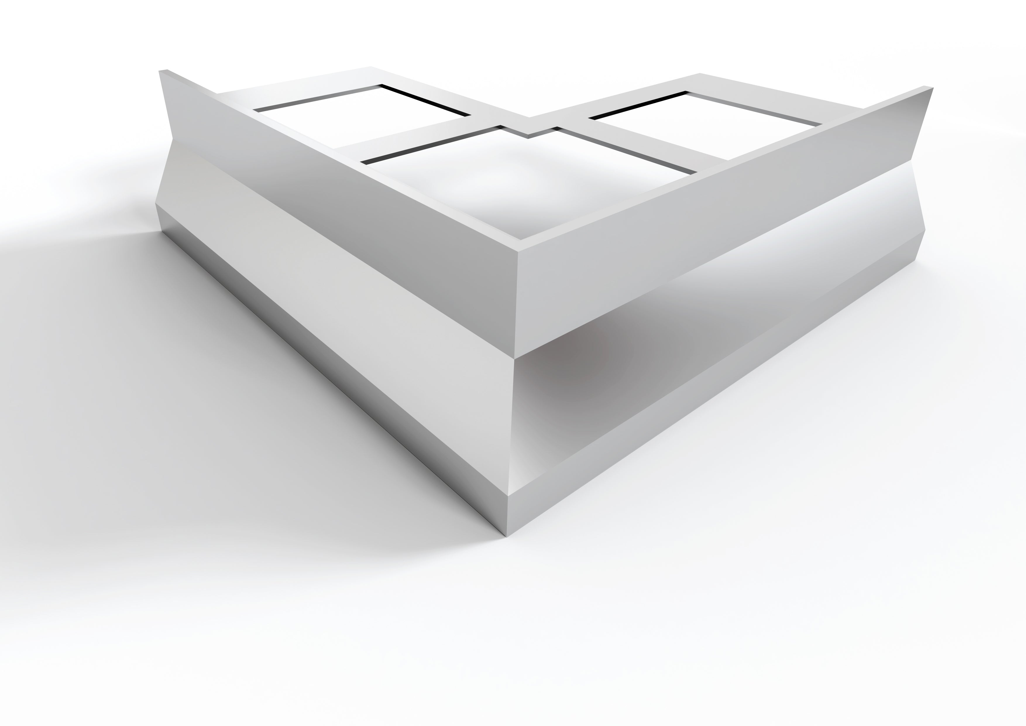 Profilo gocciolatoio per balconi e terrazze in ALLUMINIO "NOR". Lunghezza 2.7 m ARTICOLO: Angolare Esterno NOR, FINITURA: Testa di Moro Ral 8019