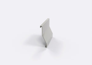 Profilo gocciolatoio per balconi e terrazze in ALLUMINIO "NOR". Lunghezza 2.7 m ARTICOLO: Giunzione per Gocciolatoio NOR, FINITURA: Alluminio Naturale Grezzo da Verniciare