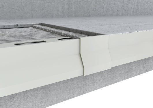 Profilo gocciolatoio per balconi e terrazze in ALLUMINIO "NOR". Lunghezza 2.7 m ARTICOLO: Giunzione per Gocciolatoio NOR, FINITURA: Testa di Moro Ral 8019