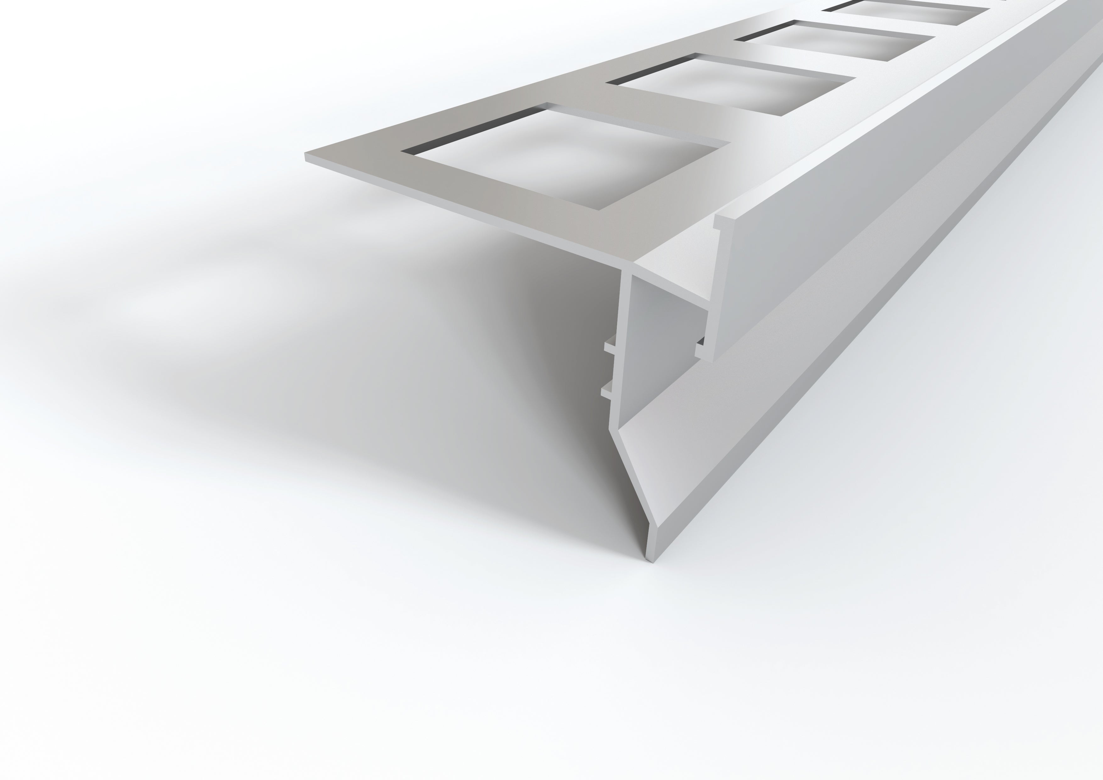 Profilo gocciolatoio per balconi e terrazze in ALLUMINIO "TOP" lunghezza 2.7 m ARTICOLO: Profilo Gocciolatoio TOP. Barra 2.7 M, FINITURA: Alluminio Naturale Grezzo da Verniciare