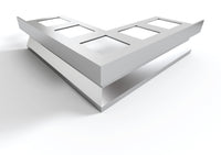 Profilo gocciolatoio per balconi e terrazze in ALLUMINIO "TOP" lunghezza 2.7 m FINITURA: Testa di Moro Ral 8019, ARTICOLO: Angolare Esterno TOP