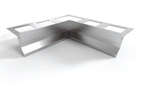 Profilo gocciolatoio per balconi e terrazze in ALLUMINIO "TOP" lunghezza 2.7 m ARTICOLO: Angolare Interno TOP, FINITURA: Bianco Ral 9010