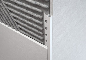 Profilo Jolly Quadro in PVC. Barra 2.6 M FINITURA: Bianco, SPESSORE PER MATTONELLA: H 10 mm