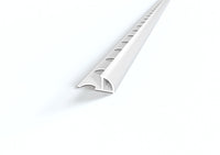 Profilo jolly tondo in PVC barra 2.6 m Capsula: mm 10, Colore: Bianco, MISURA H: mm12