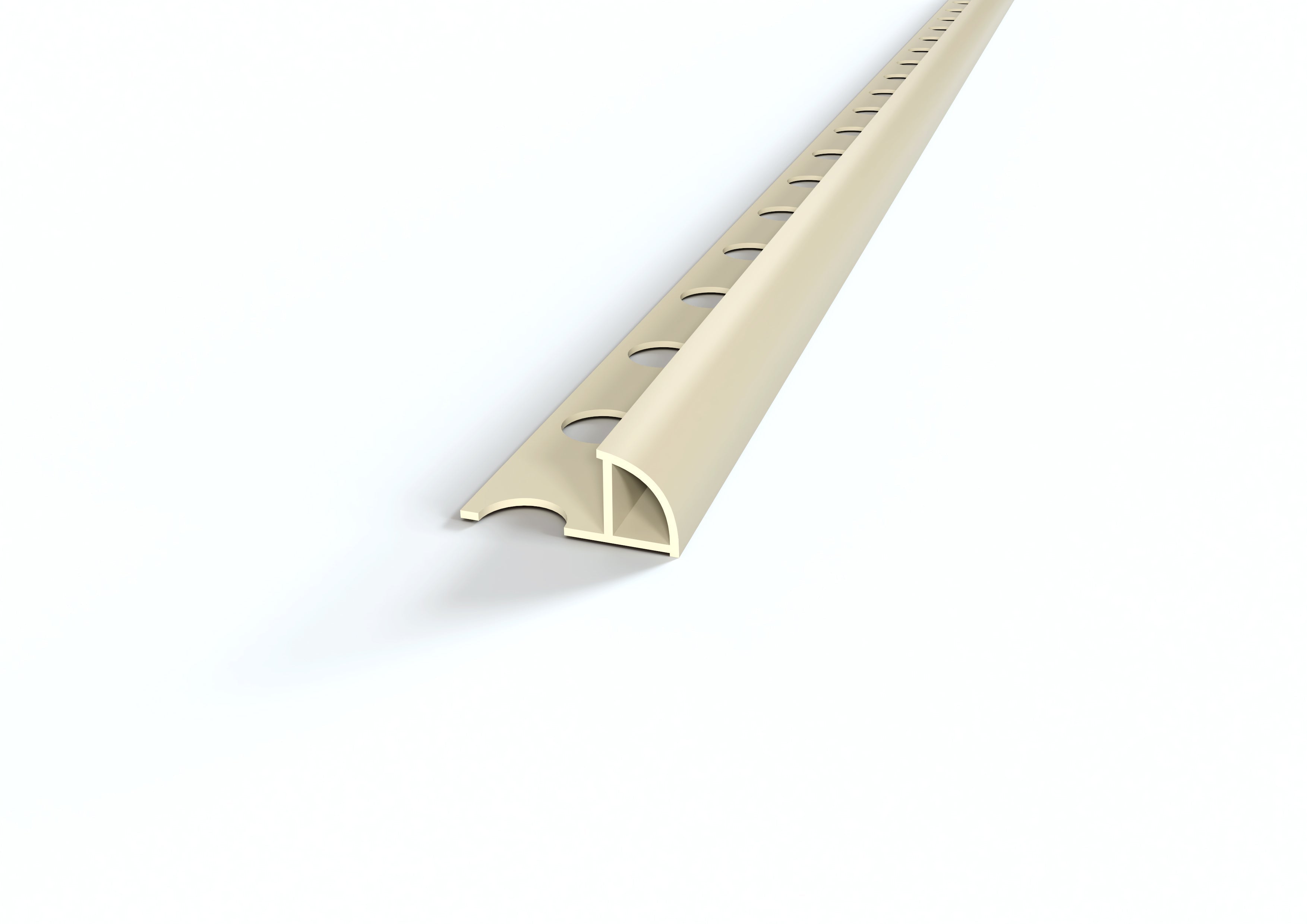 Profilo jolly tondo in PVC barra 2.6 m MISURA H: mm 10, Capsula: mm 10, Colore: Giallo Avana