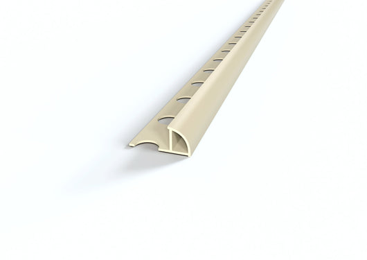 Profilo jolly tondo in PVC barra 2.6 m MISURA H: mm 10, Capsula: mm 10, Colore: Giallo Avana