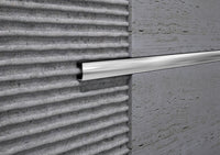 Profilo Listello in ALLUMINIO vista bombata per piastrelle. Barra 2.5 M FINITURA: Lucido, Misura: mm 10x6