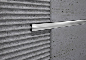 Profilo Listello in ALLUMINIO vista bombata per piastrelle. Barra 2.5 M FINITURA: Lucido, Misura: mm 10x6