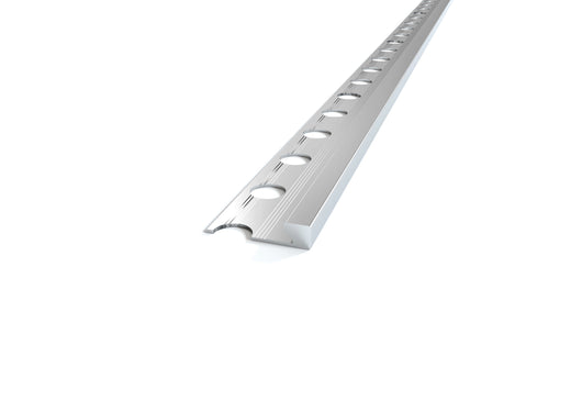 Profilo per bassi spessori 4.5 mm in ALLUMINIO angolo quadro per rivestimento. Barra 2.5 M Misura: 4.55 MM, FINITURA: Alluminio opaco