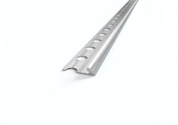 Profilo per bassi spessori 4.5 mm in ALLUMINIO angolo tondo per rivestimento. Barra 2.5 M FINITURA: Alluminio opaco, Misura: 4.55 MM