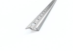 Profilo per bassi spessori 4.5 mm in ALLUMINIO angolo tondo per rivestimento. Barra 2.5 M FINITURA: Alluminio opaco, Misura: 4.55 MM