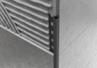 Profilo quadro in ALLUMINIO - Finitura Sabbia Antracite. Barra 2.5 M Spessore: 10 mm, FINITURA: Sabbia Antracite